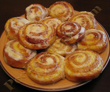 Творожные завитушки в СМЕТАННОЙ заливке