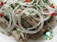 Мясо с лучком и уксусом 