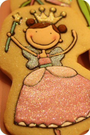 Decorated Princess Cookies