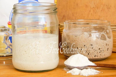 Как перекормить ржаную закваску в пшеничную