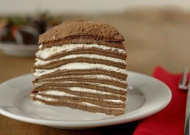 Блинный шоколадный торт