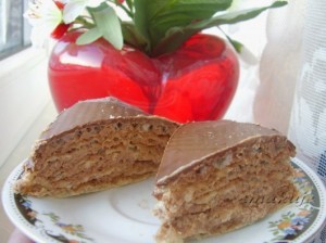 Пражский вафельный с орехом