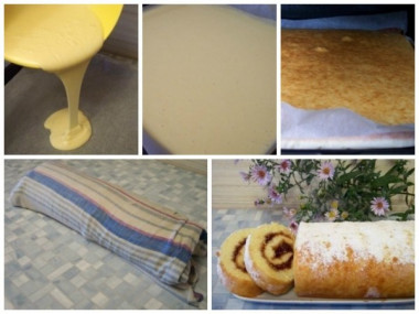 Бисквит рулет