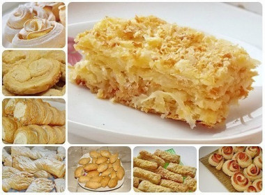 10 рецептов из слоёного теста.