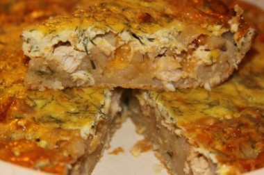 Быстрый пирог с начинкой