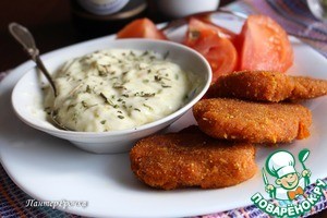 Морковные котлеты с грибным соусом