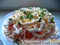 Салат «Французский» с морковью и яблоками