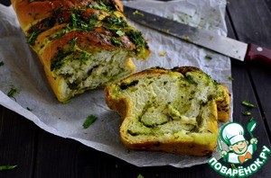 Хлеб чесночный с зеленью