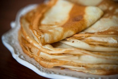 Блины без яиц на молоке