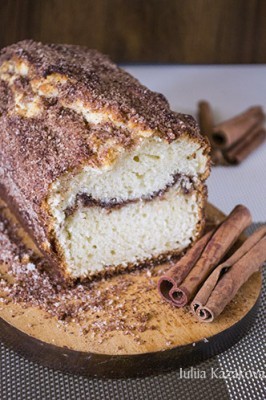 Коричный кекс с хрустящей сахарной корочкой