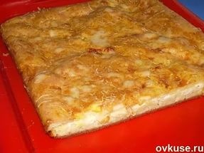 Наливной пирог с сыром