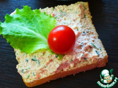 Творожный крем с крабовыми палочками