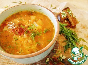 Рассольник из маринованных помидор