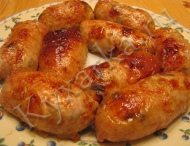 Куриные колбаски