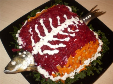 Вкусный и простой рецепт селёдки под шубой