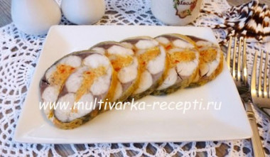 Рулет из скумбрии