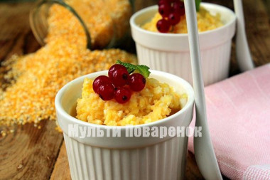 Кукуpузная каша в мультиваpке 