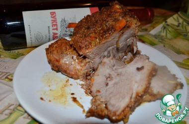 Буженина в мультиварке "раз-два и готово"