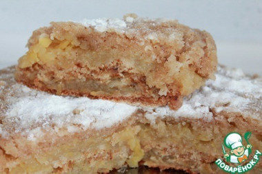 Венгерский насыпной яблочный пирог в мультиварке