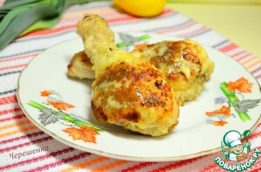 Куриные голени в хлебной панировке с сырами
