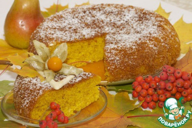 Тыквенный манник из мультиварки