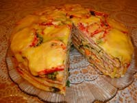 Красивый и вкусный блинный тортик