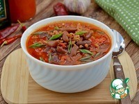 "Острая фасоль с говяжьим фаршем":