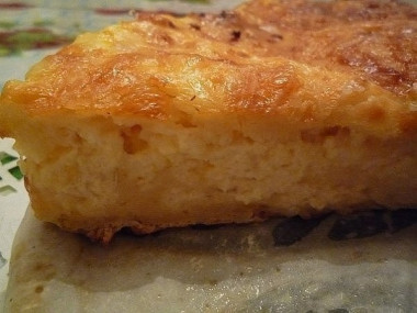Наливной пирог с сыром
