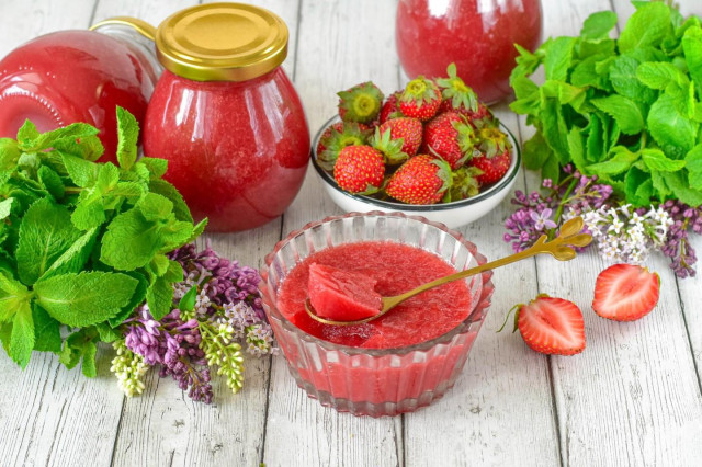 Домашний густой конфитюр из клубники с агар агаром на зиму