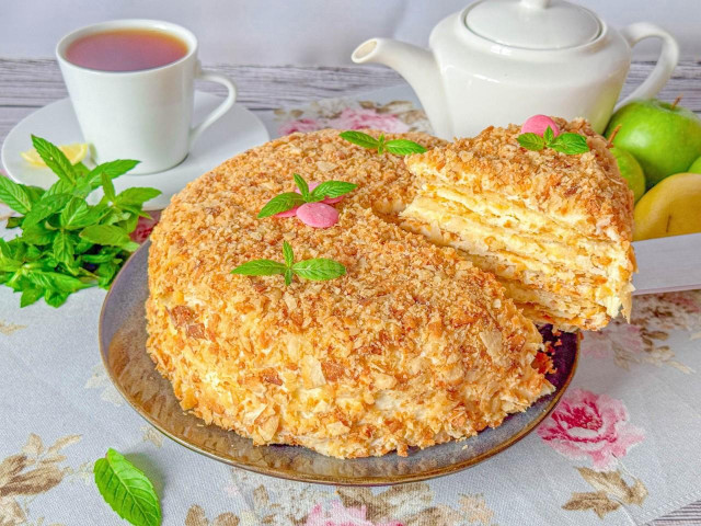 Наполеон торт слоеный классический