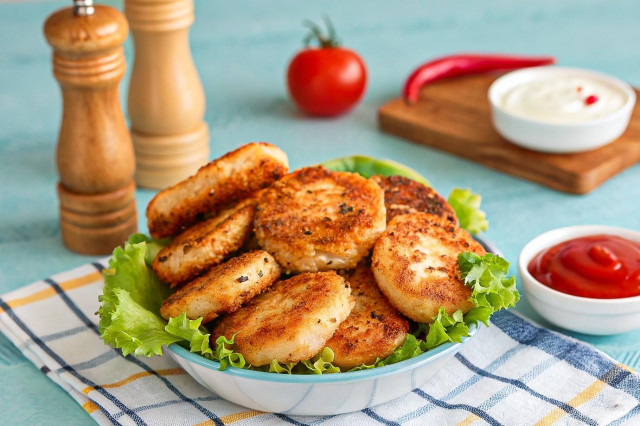 Котлеты куриные ПП с хлопьями