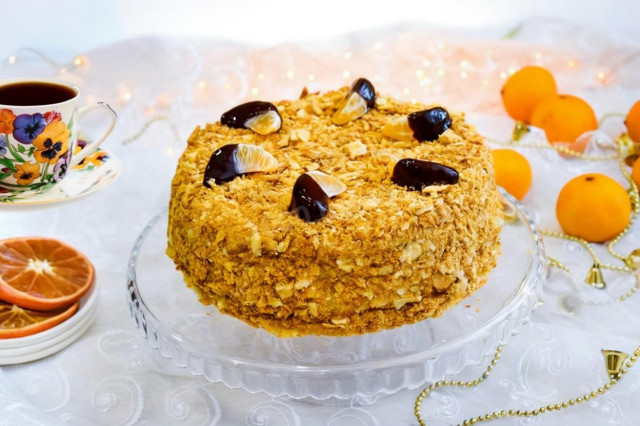 Простой торт Наполеон в домашних условиях