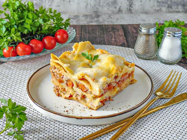 Лазанья в мультиварке с фаршем