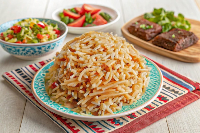 Рис по турецки с вермишелью