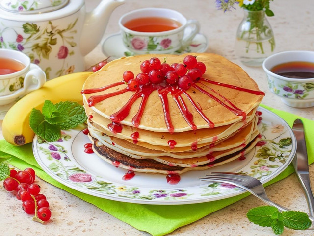 Банановые панкейки
