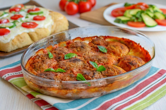 Ленивые голубцы с фаршем капустой и рисом в духовке