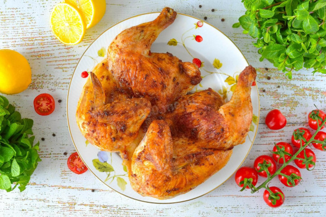 Цыпленок табака в аэрогриле