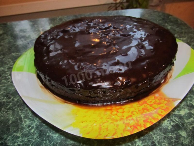 Торт со сгущенкой, шоколадом и какао в мультиварке