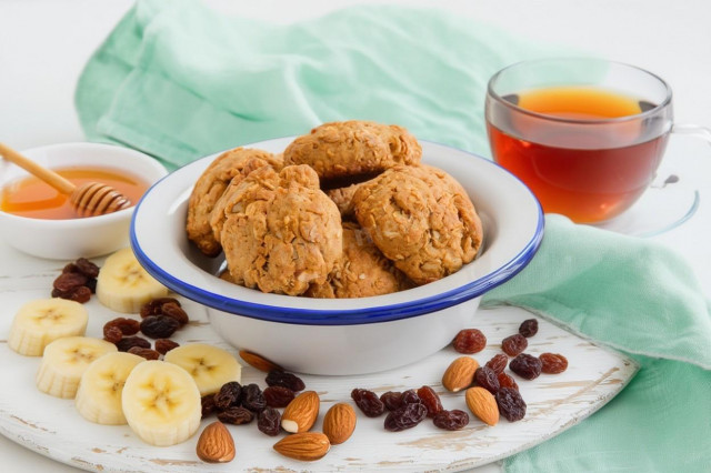 Постное печенье из овсяных хлопьев