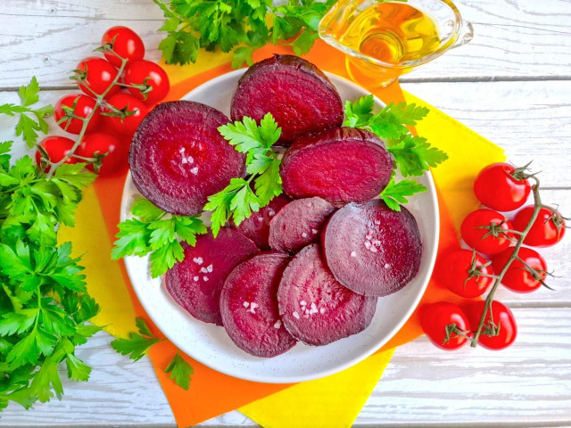 Свёкла в духовке в рукаве