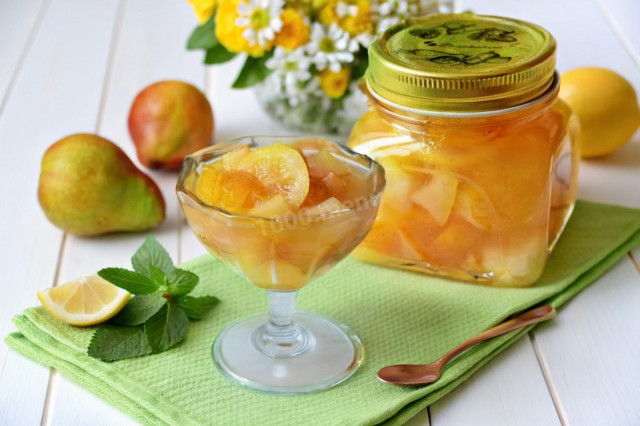 Варенье из груш с лимоном