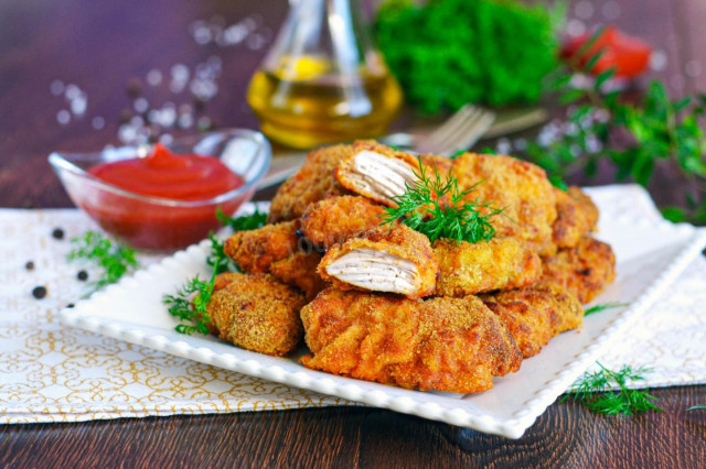 Куриные наггетсы в духовке в домашних условиях