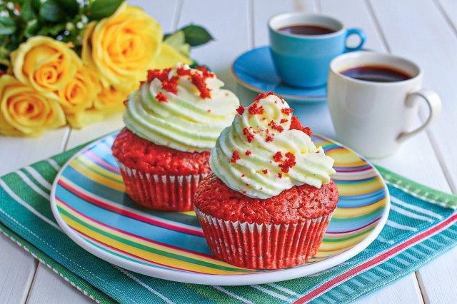 Капкейки Красный бархат