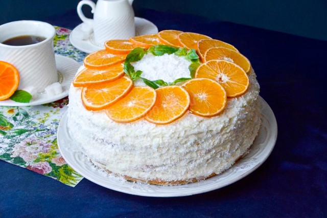 Мандариновый торт