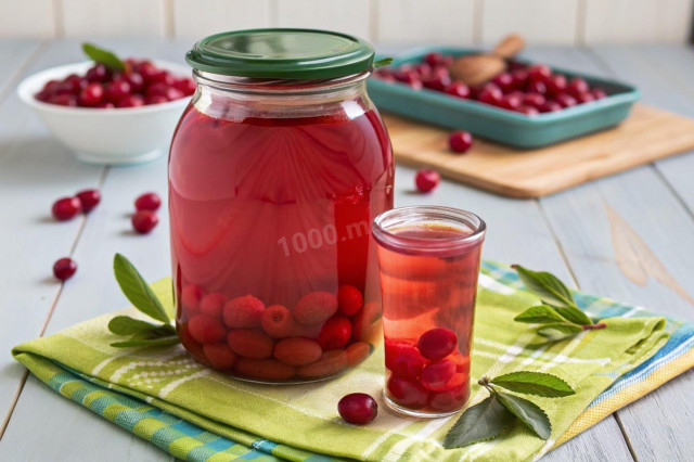 Компот из кизила на зиму