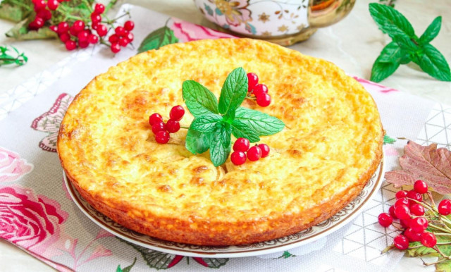 Творожно манная запеканка в духовке