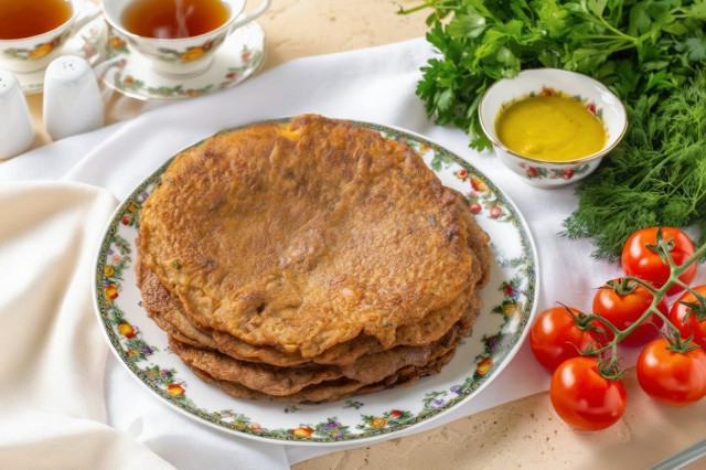 Блины из говяжьей печени