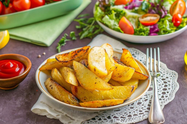 Картошка в духовке без мяса
