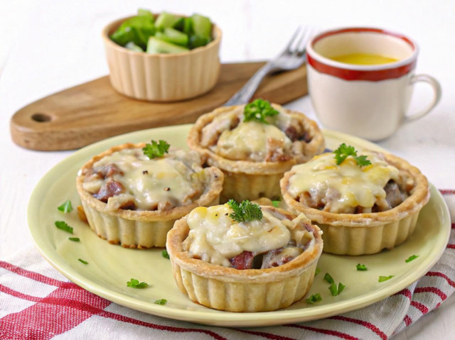 Жульен с грибами в микроволновке