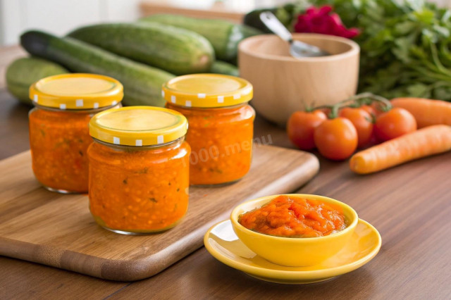 Кабачковая икра с морковью на зиму